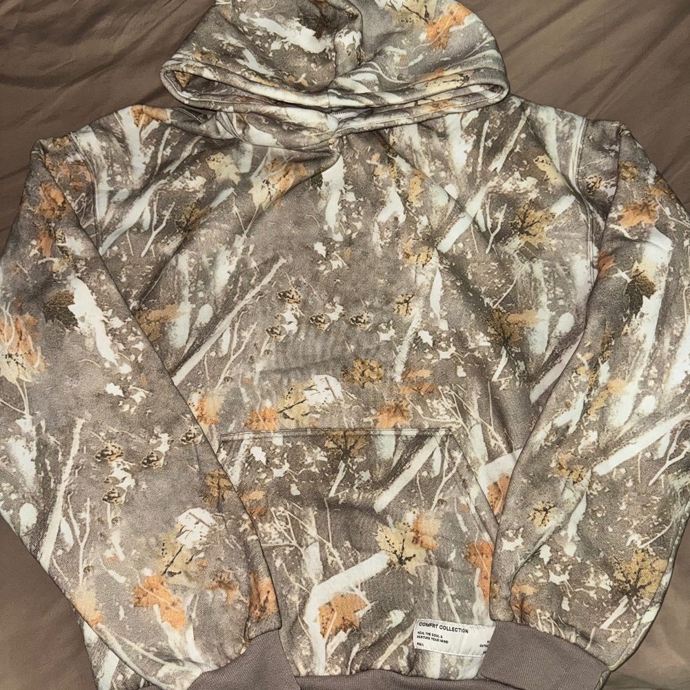 XL Comfrt Collection Camo Weighted Hoodie